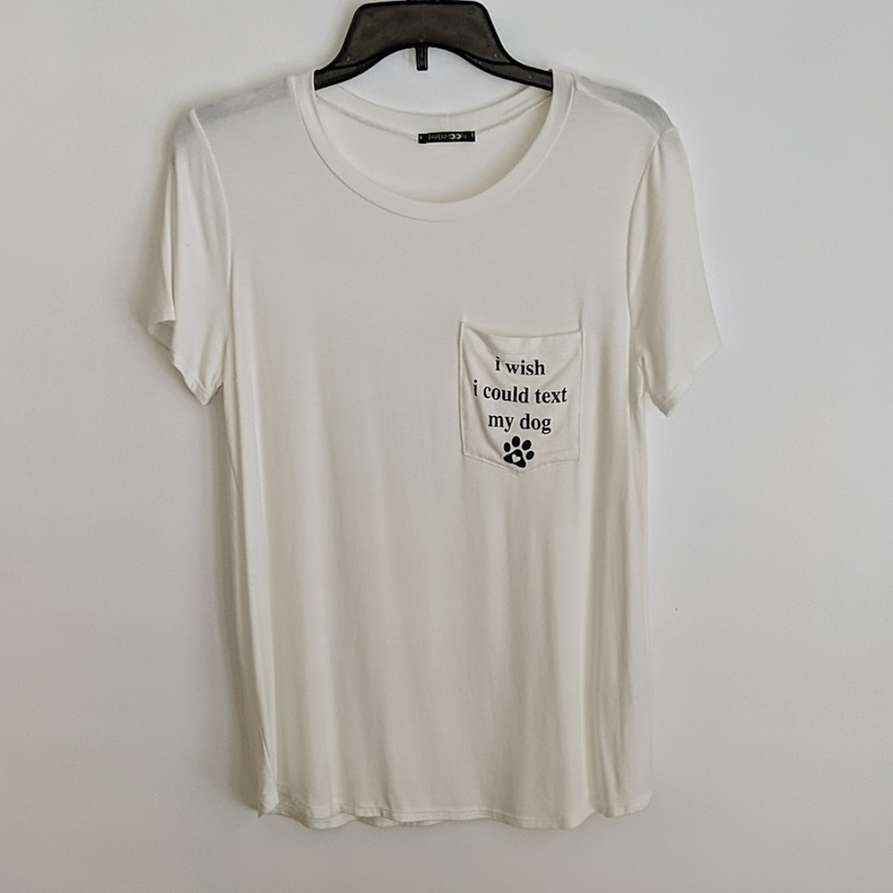 I wish I could text my dog t-shirt